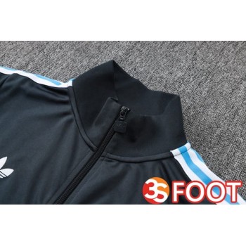 Ensemble Veste Survetement De Foot Argentine Gris 2025/2026