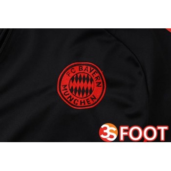 Ensemble Veste Survetement De Foot Bayern Munich Noir 2025/2026