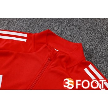 Ensemble Veste Survetement De Foot Arsenal Rouge 2025/2026