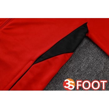 Ensemble Veste Survetement De Foot Arsenal Rouge 2025/2026
