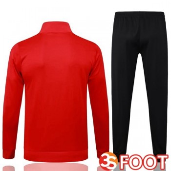Ensemble Veste Survetement De Foot Manchester United Rouge 2025/2026