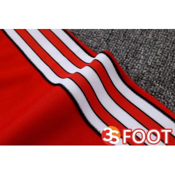Ensemble Veste Survetement De Foot Manchester United Rouge 2025/2026
