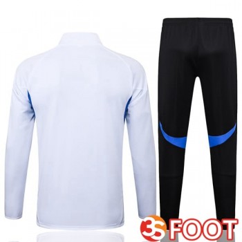 Ensemble Veste Survetement De Foot Manchester United Blanc 2025/2026