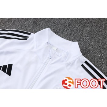 Ensemble Veste Survetement De Foot Manchester United Blanc 2025/2026