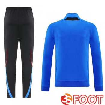 Ensemble Veste Survetement De Foot Manchester United Bleu 2025/2026