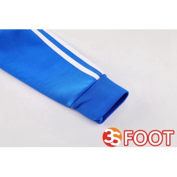 Ensemble Veste Survetement De Foot Manchester United Bleu 2025/2026