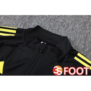 Ensemble Veste Survetement De Foot Manchester United Noir 2025/2026