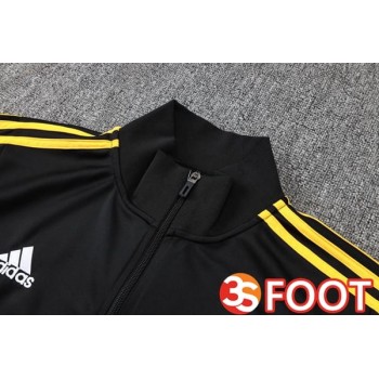 Ensemble Veste Survetement De Foot Real Madrid Noir 2025/2026