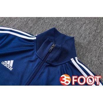Ensemble Veste Survetement De Foot Real Madrid Bleu Royal 2025/2026