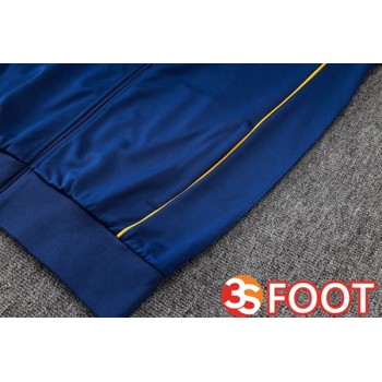 Ensemble Veste Survetement De Foot Real Madrid Bleu Royal 2025/2026