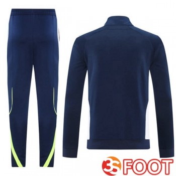 Ensemble Veste Survetement De Foot Real Madrid Bleu Royal 2025/2026