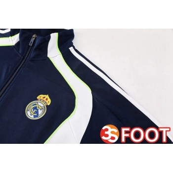 Ensemble Veste Survetement De Foot Real Madrid Bleu Royal 2025/2026