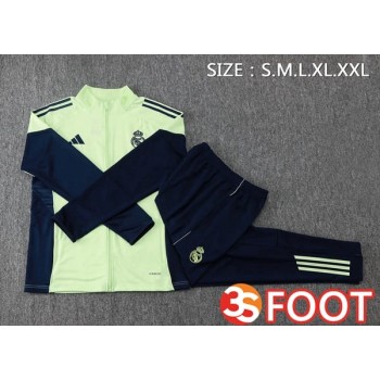 Ensemble Veste Survetement De Foot Real Madrid Vert 2025/2026