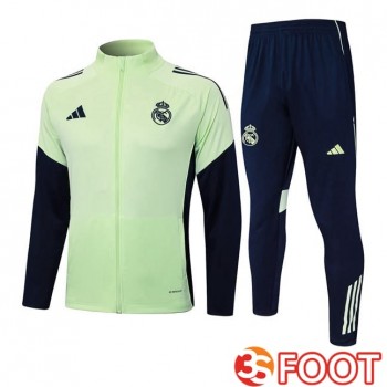 Ensemble Veste Survetement De Foot Real Madrid Vert 2025/2026