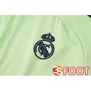 Ensemble Veste Survetement De Foot Real Madrid Vert 2025/2026