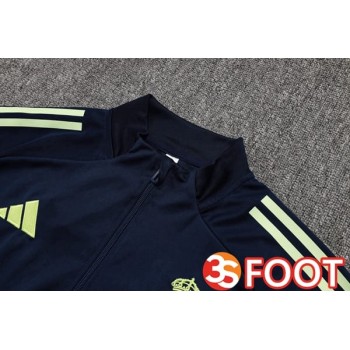 Ensemble Veste Survetement De Foot Real Madrid Bleu Royal 2025/2026