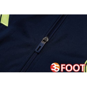 Ensemble Veste Survetement De Foot Real Madrid Bleu Royal 2025/2026