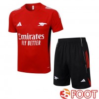 Ensemble Training T-Shirts Arsenal + Shorts Rouge 2025/2026