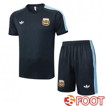 Ensemble Training T-Shirts Argentine + Shorts Gris 2025/2026