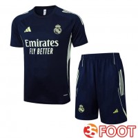Ensemble Training T-Shirts Real Madrid + Shorts Bleu Royal 2025/2026