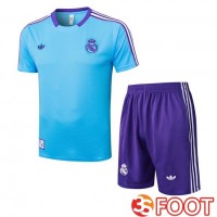 Ensemble Training T-Shirts Real Madrid + Shorts Bleu 2025/2026
