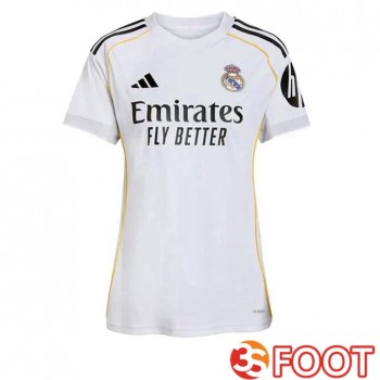 Maillot De Foot Real Madrid Femme Domicile Blanc 2025/2026