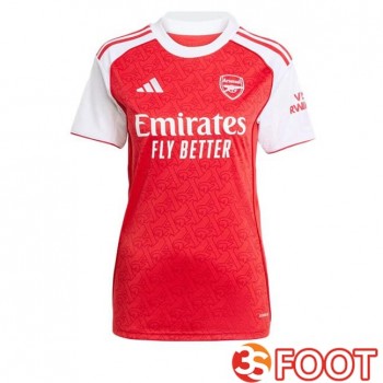 Maillot De Foot Arsenal Femme Domicile Rouge Blanc 2025/2026
