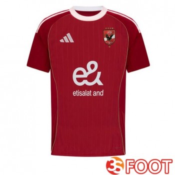 Maillot De Foot Al Ahly Domicile Rouge 2025/2026