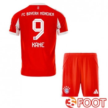 Maillot De Foot Bayern Munich (Kane 9) Enfant Domicile Rouge 2025/2026