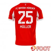 Maillot De Foot Bayern Munich (Müller 25) Domicile Rouge 2025/2026