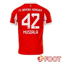 Maillot De Foot Bayern Munich (Musiala 42) Domicile Rouge 2025/2026