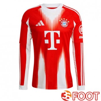 Maillot De Foot Bayern Munich Domicile Manche longue Rouge 2025/2026