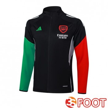 Veste Foot Arsenal Noir Rouge Vert 2025/2026