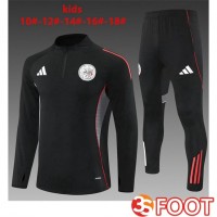 Ensemble Survetement De Foot AFC Ajax Enfant Noir 2025/2026