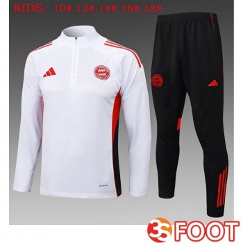 Ensemble Survetement De Foot Bayern Munich Enfant Blanc 2025/2026