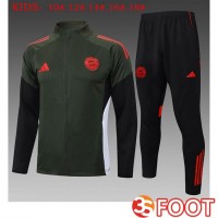 Ensemble Veste Survetement De Foot Bayern Munich Enfant Vert 2025/2026