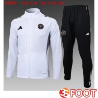 Ensemble Veste Survetement De Foot Inter Miami CF Enfant Blanc 2025/2026