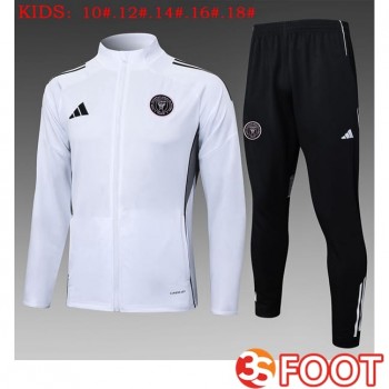 Ensemble Veste Survetement De Foot Inter Miami CF Enfant Blanc 2025/2026