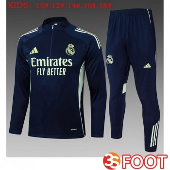 Ensemble Survetement De Foot Real Madrid Enfant Bleu Royal 2025/2026