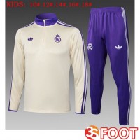 Ensemble Survetement De Foot Real Madrid Enfant Jaune 2025/2026
