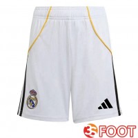 Short De Foot Real Madrid Domicile Blanc 2025/2026