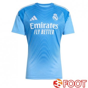 Maillot De Foot Real Madrid Gardien De but Bleu 2025/2026