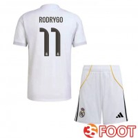 Maillot De Foot Real Madrid (Rodrygo 11) Enfant Domicile Blanc 2025/2026 Maillot De Foot Real Madrid (Rodrygo 11) Enfant Domicile Blanc 2025/2026