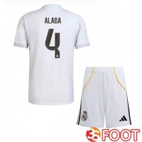 Maillot De Foot Real Madrid (Alaba 4) Enfant Domicile Blanc 2025/2026 Maillot De Foot Real Madrid (Alaba 4) Enfant Domicile Blanc 2025/2026