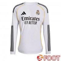 Maillot De Foot Real Madrid Domicile Manche longue Blanc 2025/2026