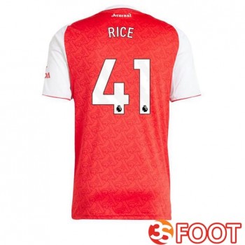 Maillot De Foot Arsenal (RICE 41) Domicile Rouge Blanc 2025/2026