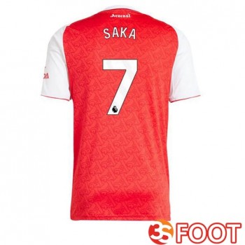 Maillot De Foot Arsenal (SAKA 7) Domicile Rouge Blanc 2025/2026
