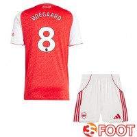 Maillot De Foot Arsenal (ØDEGAARD 8) Enfant Domicile Rouge Blanc 2025/2026