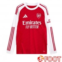 Maillot De Foot Arsenal Domicile Manche longue Rouge Blanc 2025/2026