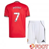Maillot De Foot Manchester United (MOUNT 7) Enfant Domicile Rouge 2025/2026